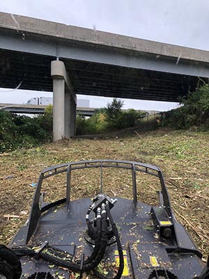 Missouri land clearing and brush hogging photo